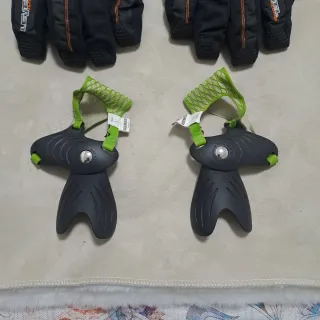 Guanti Snowboard Level tg.9/L neri/arancio