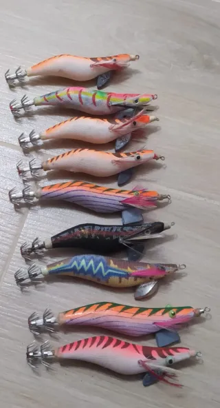Señuelos para pesca de calamar/sepia
