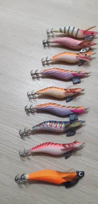 Señuelos para pesca de calamar/sepia