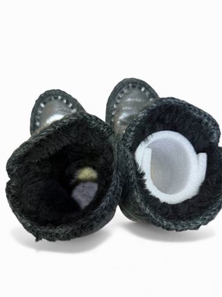 Mou stivali neri argento donna