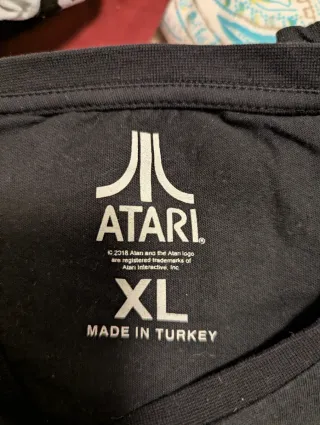 Camiseta Atari Hombre Negra Tempest