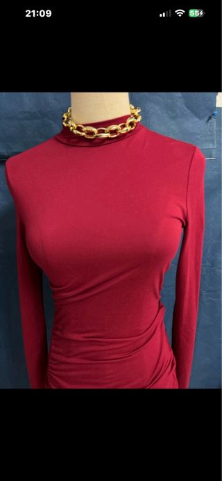 Vestido SHEIN Rojo Talla XS