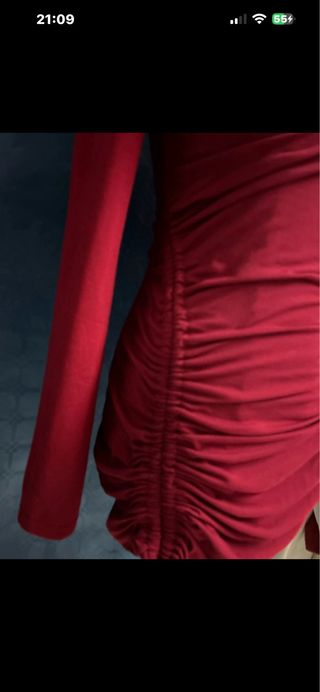 Vestido SHEIN Rojo Talla XS