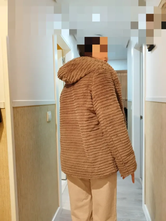 Abrigo pelo reversible Camel Talla M-L