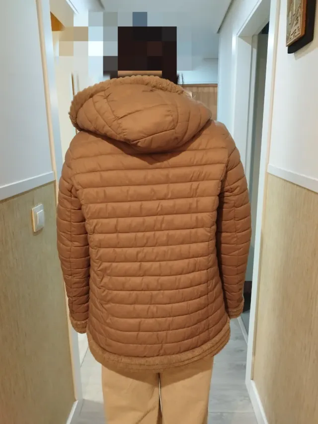 Abrigo pelo reversible Camel Talla M-L