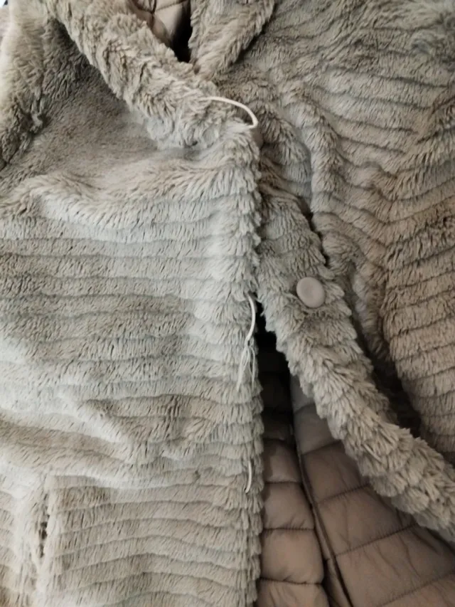 Abrigo pelo reversible Camel Talla M-L