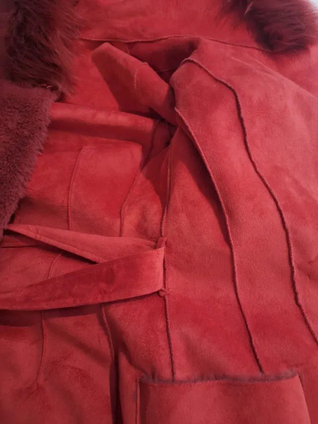 Abrigo Salsa reversible rojo