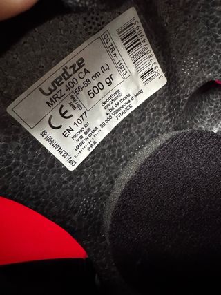 Casco de esquí rojo Quechua