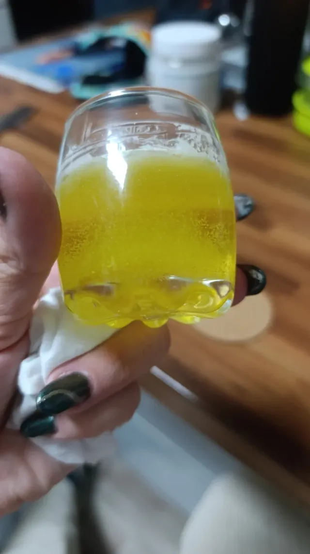 Cerveza de cera gel y chantillí