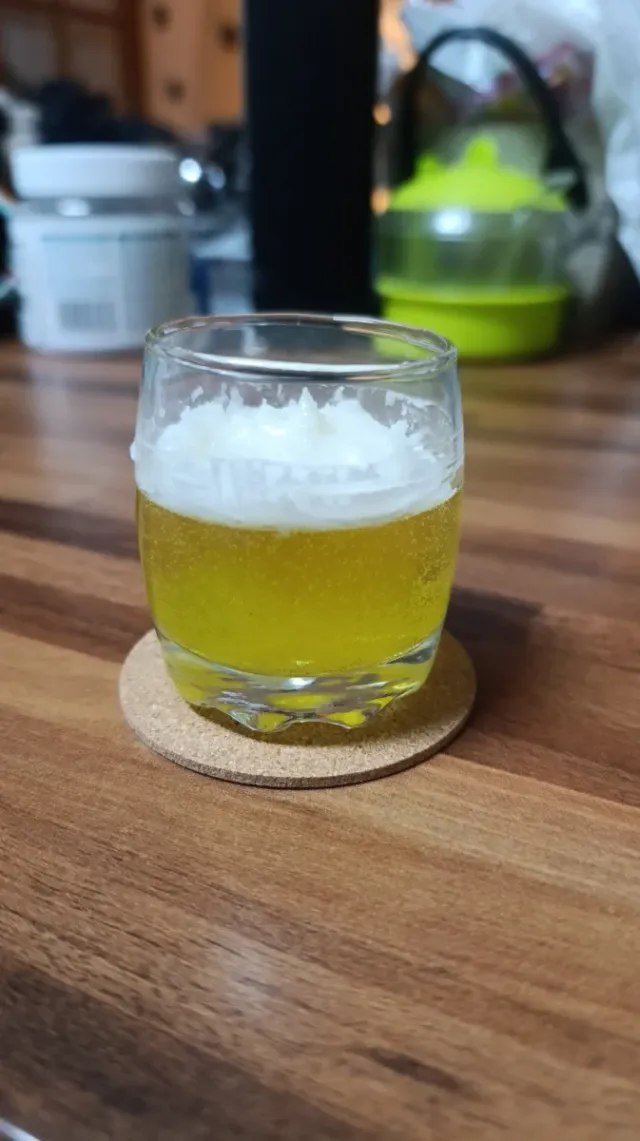 Cerveza de cera gel y chantillí