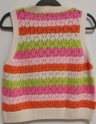 Chaleco Crochet Stradivarius Talla S