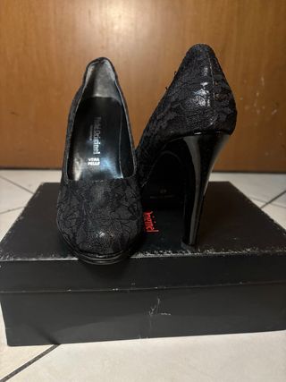 Décolleté Pechè Original pizzo nere n.40