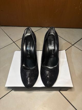 Décolleté Pechè Original pizzo nere n.40