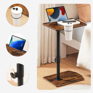 Mesa auxiliar C regulable en altura