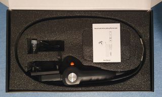 Cámara de inspección articulada con mando