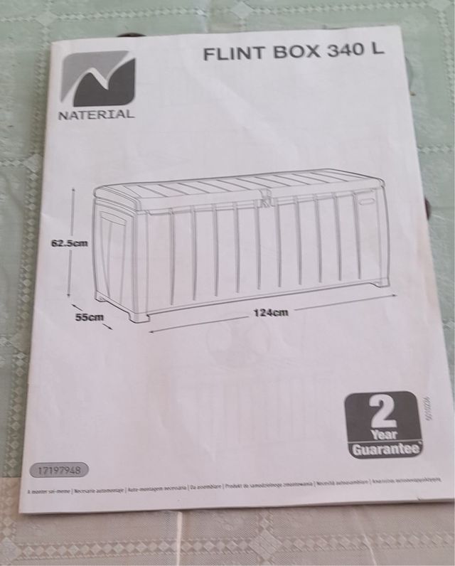 Arcón exterior resina 340 litros