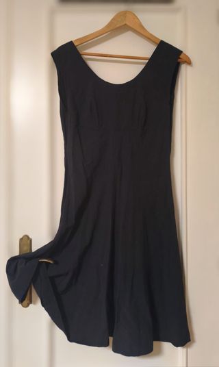 Vestido Verano Negro Espalda Descubierta