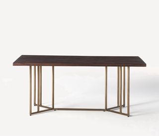 Mesa comedor madera mango 180x90 + 4 sillas