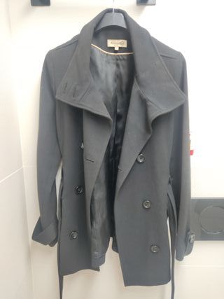 Abrigo negro Fórmula Joven Talla 42