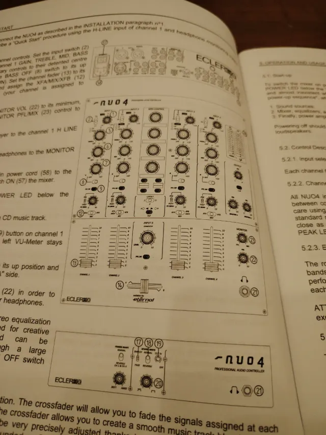 Mixer DJ Ecler Nuo 4 Analog Controller MIDI