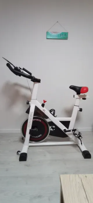 Bicicleta Spinning Blanca