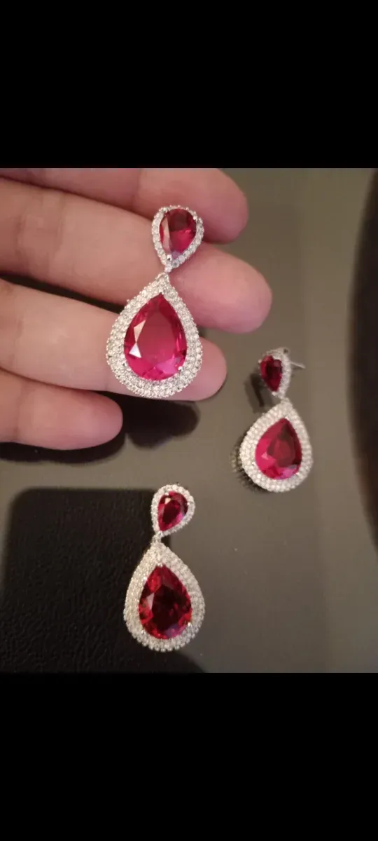 Conjunto Pendientes y Colgante Fiesta