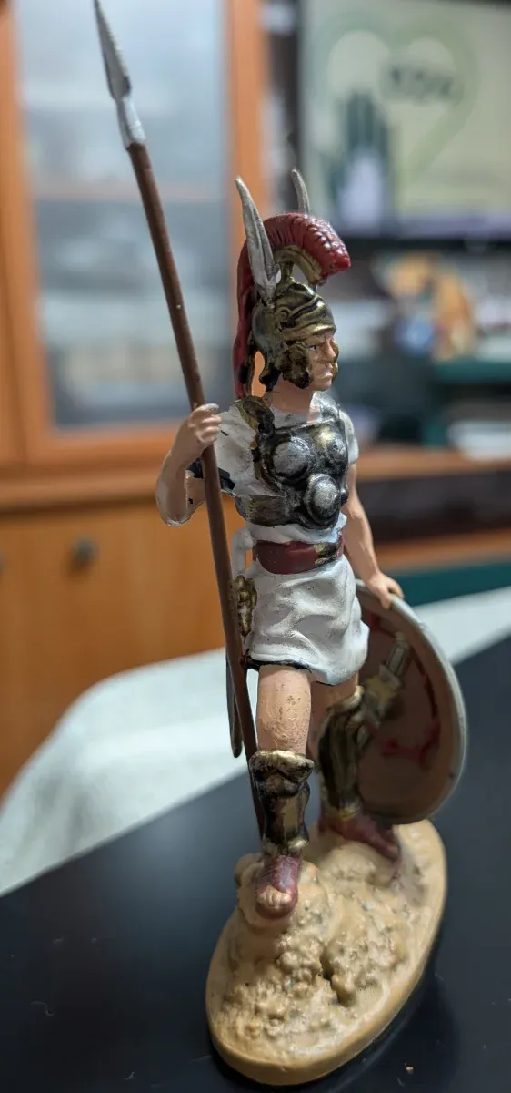 Figura in piombo di un soldato italico samnita