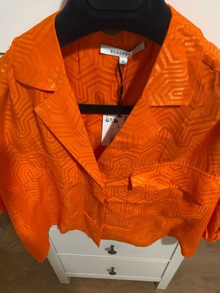 Traje Pantalón y Camisa Naranja  scalprs