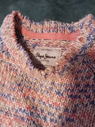 Jersey Pepe Jeans Naranja y Morado