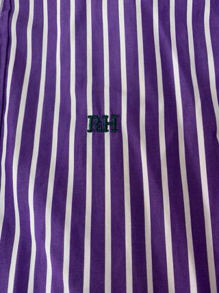 Camisa Polo Ralph Lauren Rayas Morado