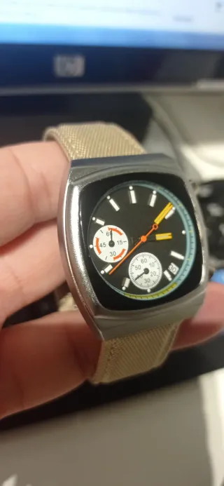 Reloj Vintage Cronógrafo Multicolor. Unisex.