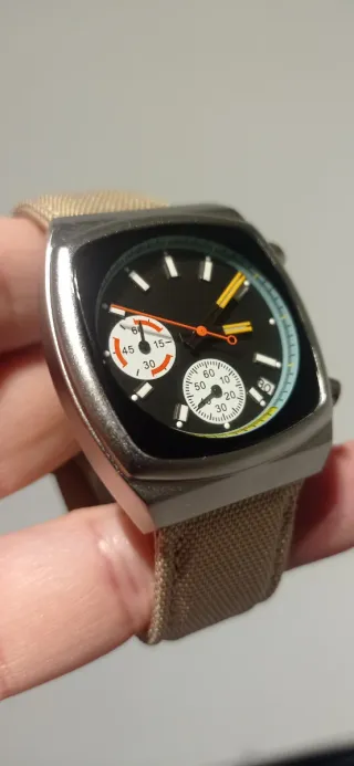 Reloj Vintage Cronógrafo Multicolor. Unisex.