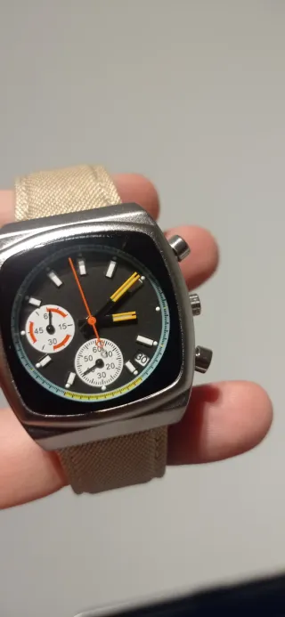 Reloj Vintage Cronógrafo Multicolor. Unisex.