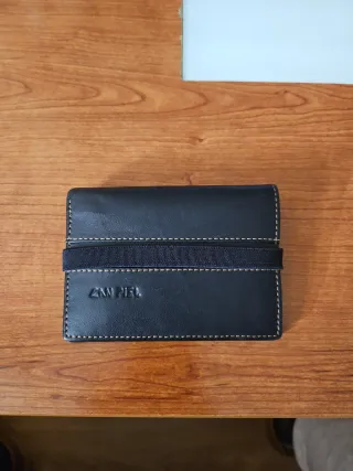 Cartera de piel Zinn Fiel caballero negra