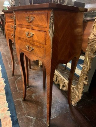 Pareja Mesitas Noche Francesas Antiguas