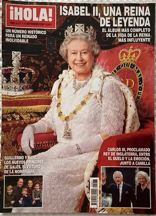 Lote 4 Revistas conmemorativas Reina Isabel II GB