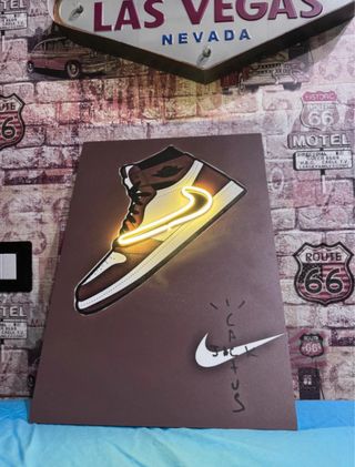 Quadro LED Sneaker Cactus Jack x Nike