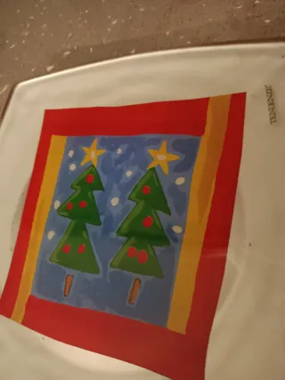 Piatto decorativo Tendenze Natale in vetro