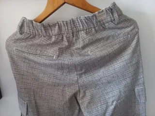 Pantaloni cotone invernali beige/grigi