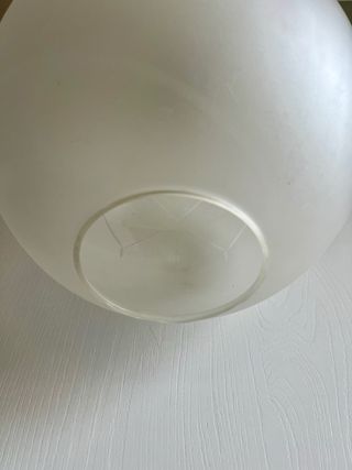 Lampadario sfera vetro e metallo