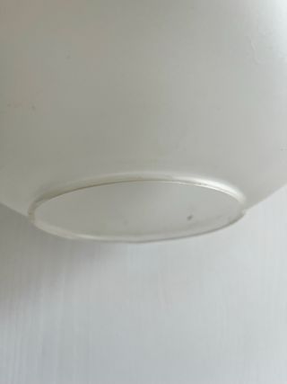 Lampadario sfera vetro e metallo