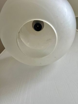 Lampadario sfera vetro e metallo