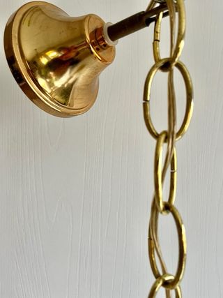 Lampadario sfera vetro e metallo