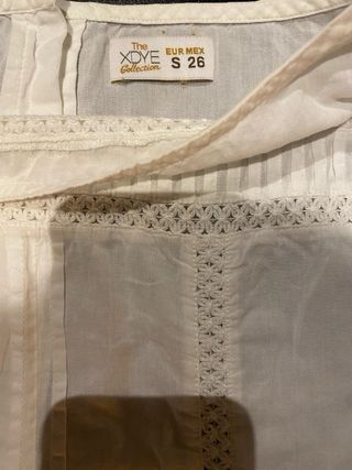 Blusa romántica mujer blanca