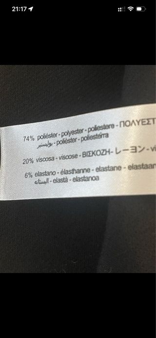 Pantalón negro Zara