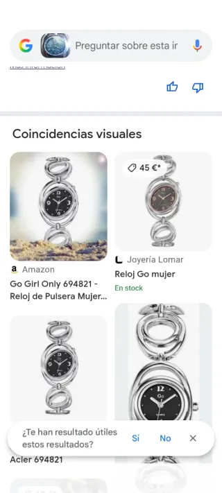 Reloj de pulsera plateado