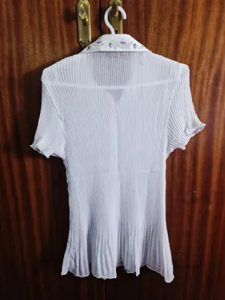 Blusa Larga C-boy Blanca Talla M
