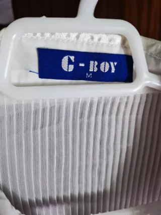 Blusa Larga C-boy Blanca Talla M