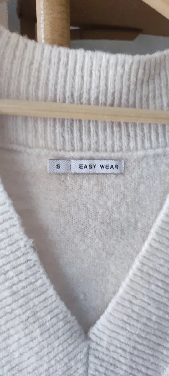 Vestido de lana beige talla única