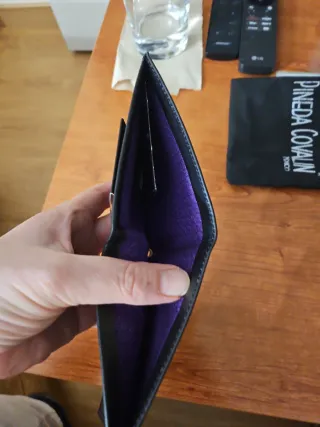 Billetera Covalin Negra Piel